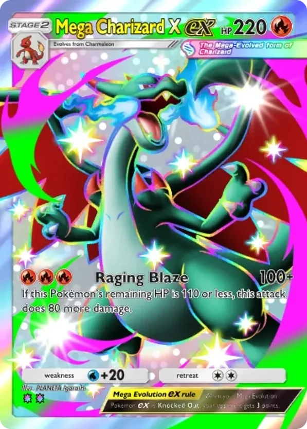 Mega Charizard X ex · Mega Shine