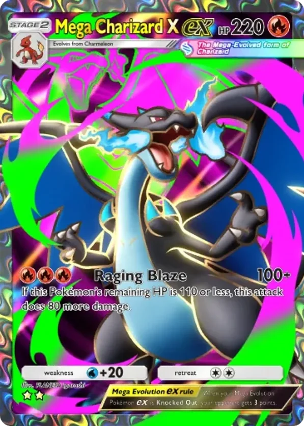 Mega Charizard X ex · Mega Shine