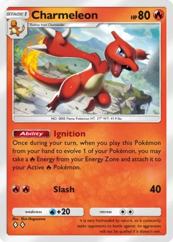 Charmeleon · Mega Shine