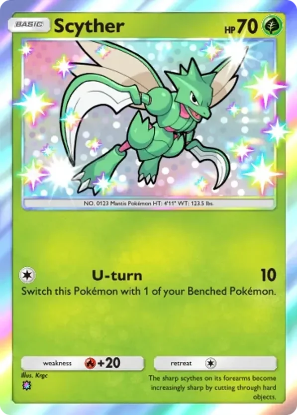 Scyther · Mega Shine
