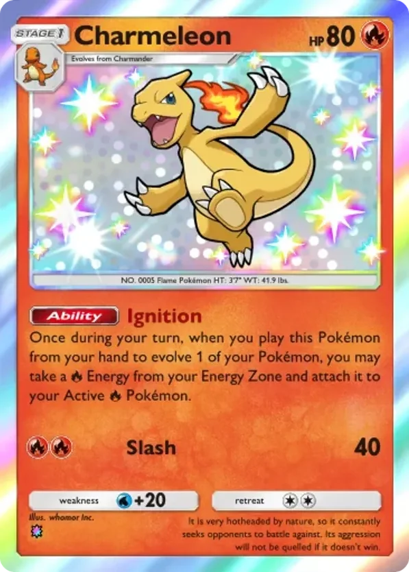 Charmeleon · Mega Shine