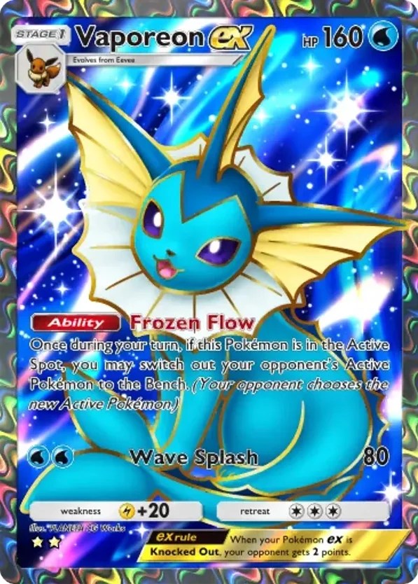 Vaporeon ex · Pulsing Aura