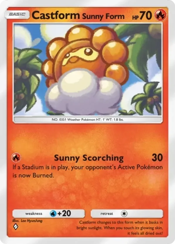 Castform Sunny Form · Pulsing Aura