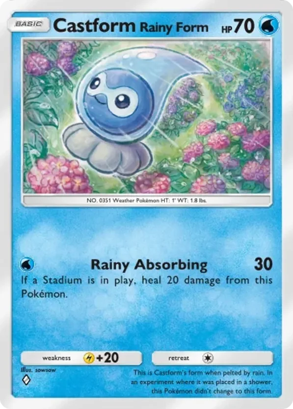Castform Rainy Form · Pulsing Aura