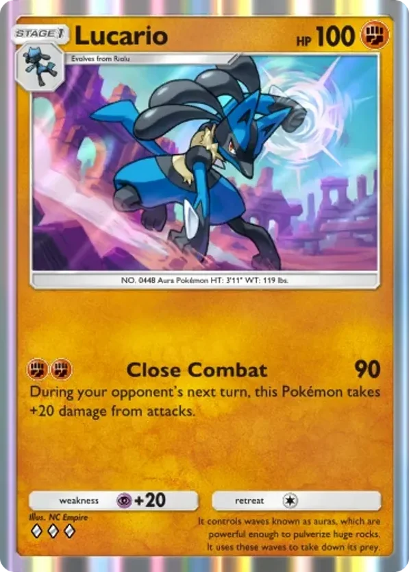 Lucario · Pulsing Aura