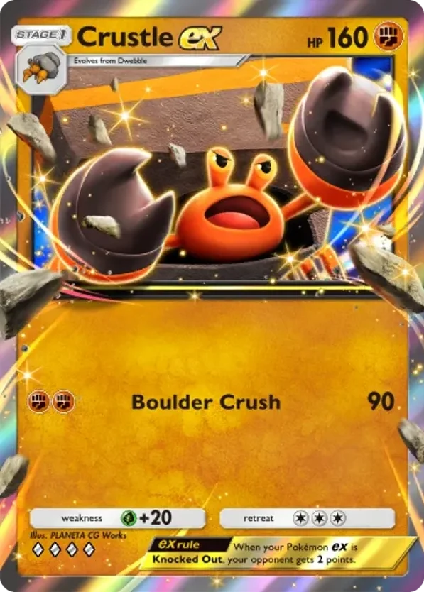 Crustle ex · Pulsing Aura