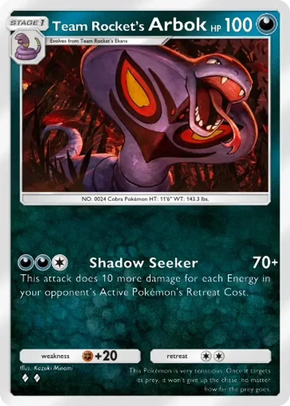 Team Rocket's Arbok · Team Rocket's Ambition
