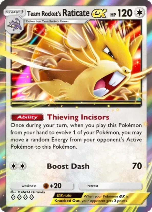 Team Rocket's Raticate ex · Team Rocket's Ambition