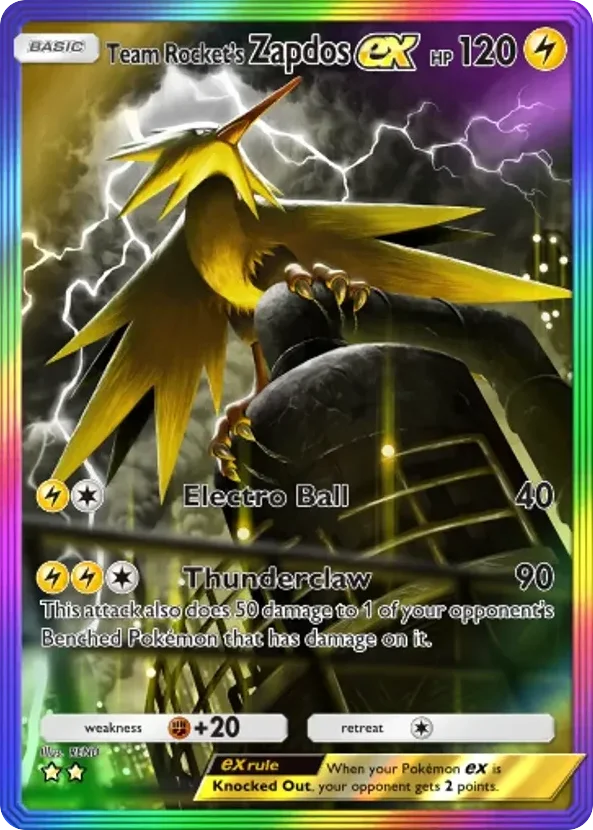 Team Rocket's Zapdos ex · Team Rocket's Ambition