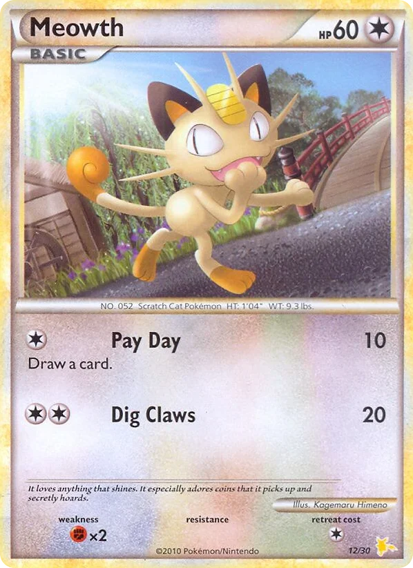 Meowth · HGSS Trainer Kit Raichu