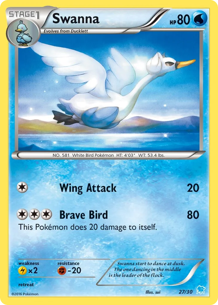 Swanna · XY Trainer Kit Suicune