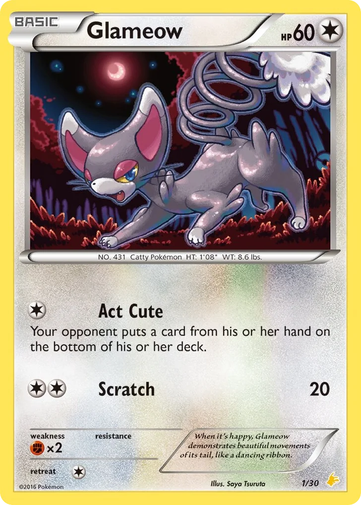 Glameow · XY Trainer Kit Pikachu Libre