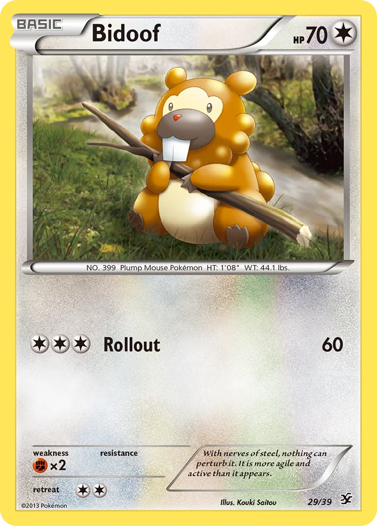 Bidoof · Conjunto para Iniciantes Kalos