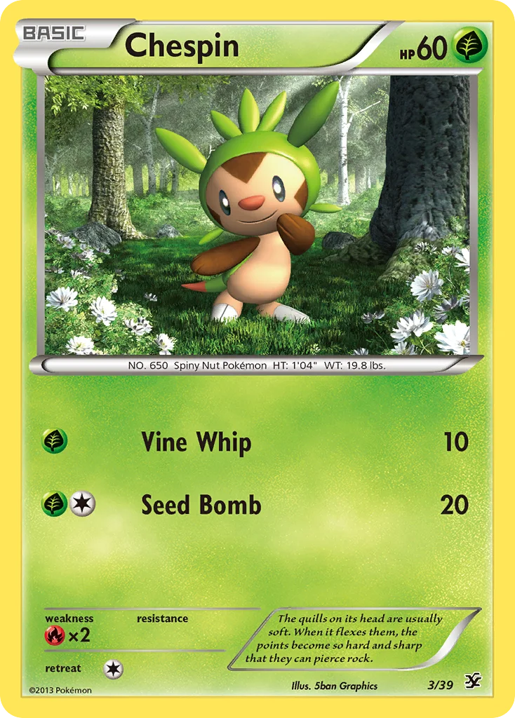 Chespin · Conjunto para Iniciantes Kalos