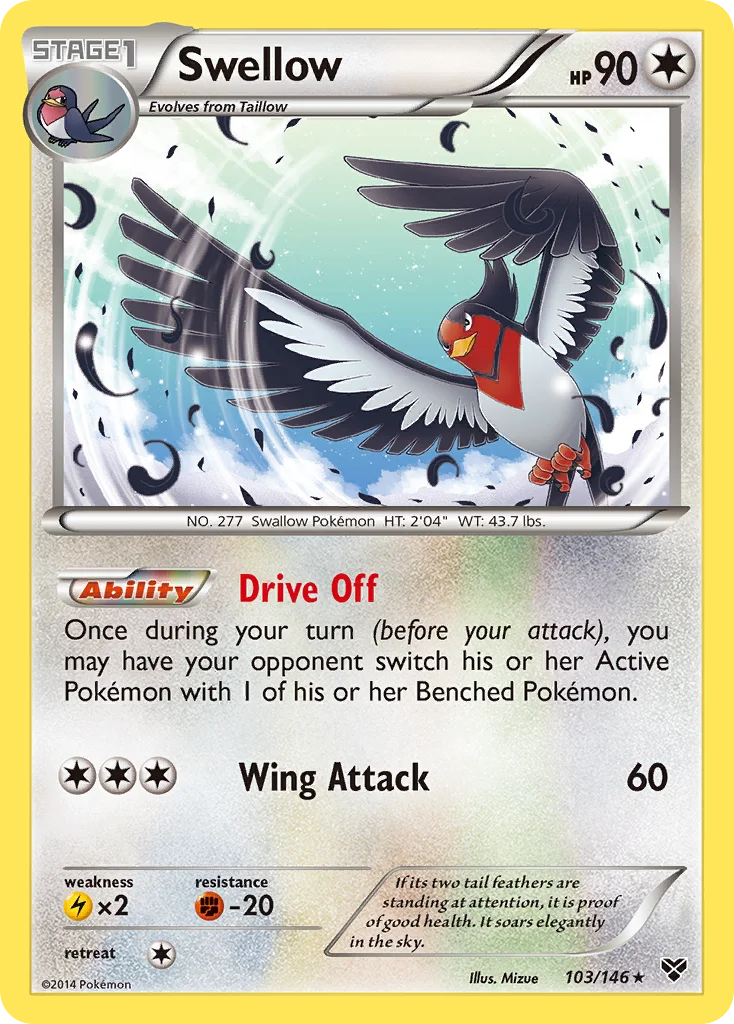 Swellow · XY
