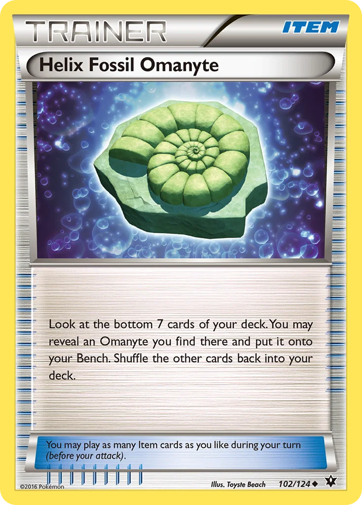 Fóssil Espiral de Omanyte · Fusão de Destinos