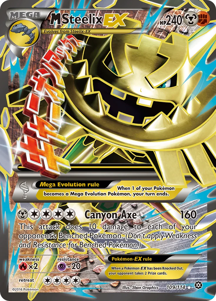 M-Steelix EX · Cerco de Vapor