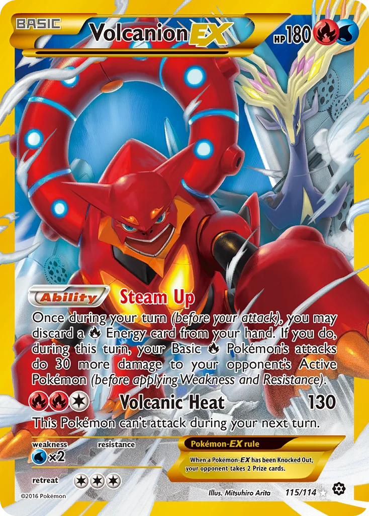 Volcanion EX · Cerco de Vapor