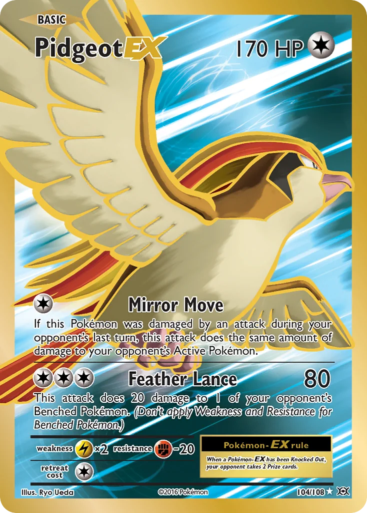 Pidgeot EX · Evoluções