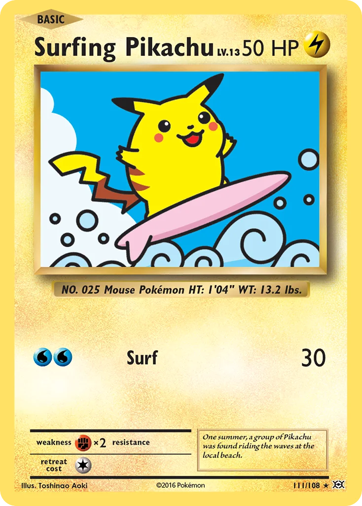 Surfing Pikachu · Evolutions