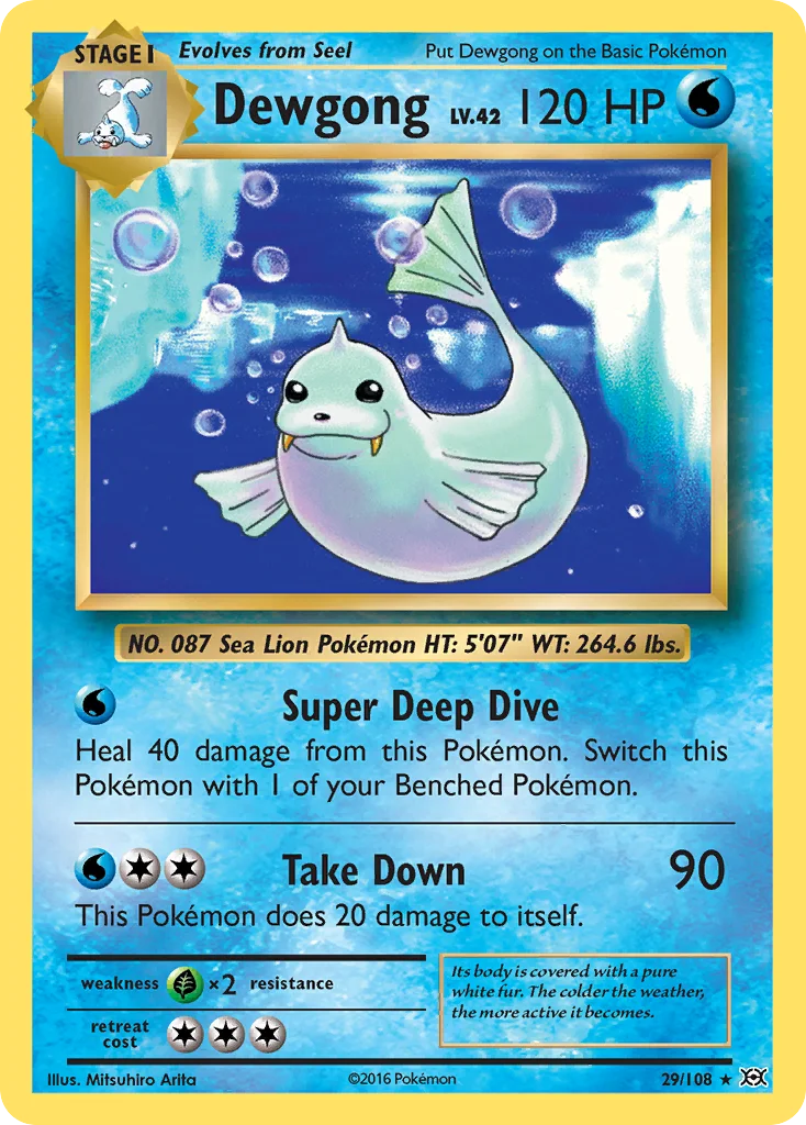 Dewgong · Evoluções