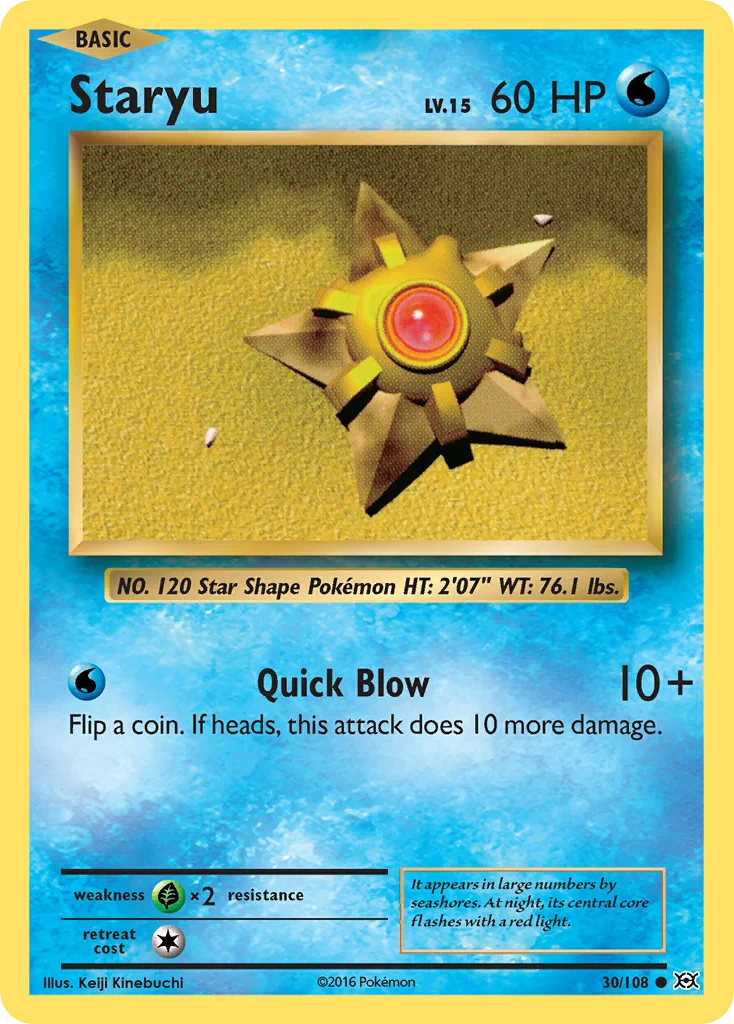 Staryu · Evoluções