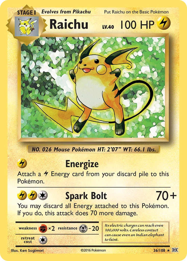 Raichu · Evoluções