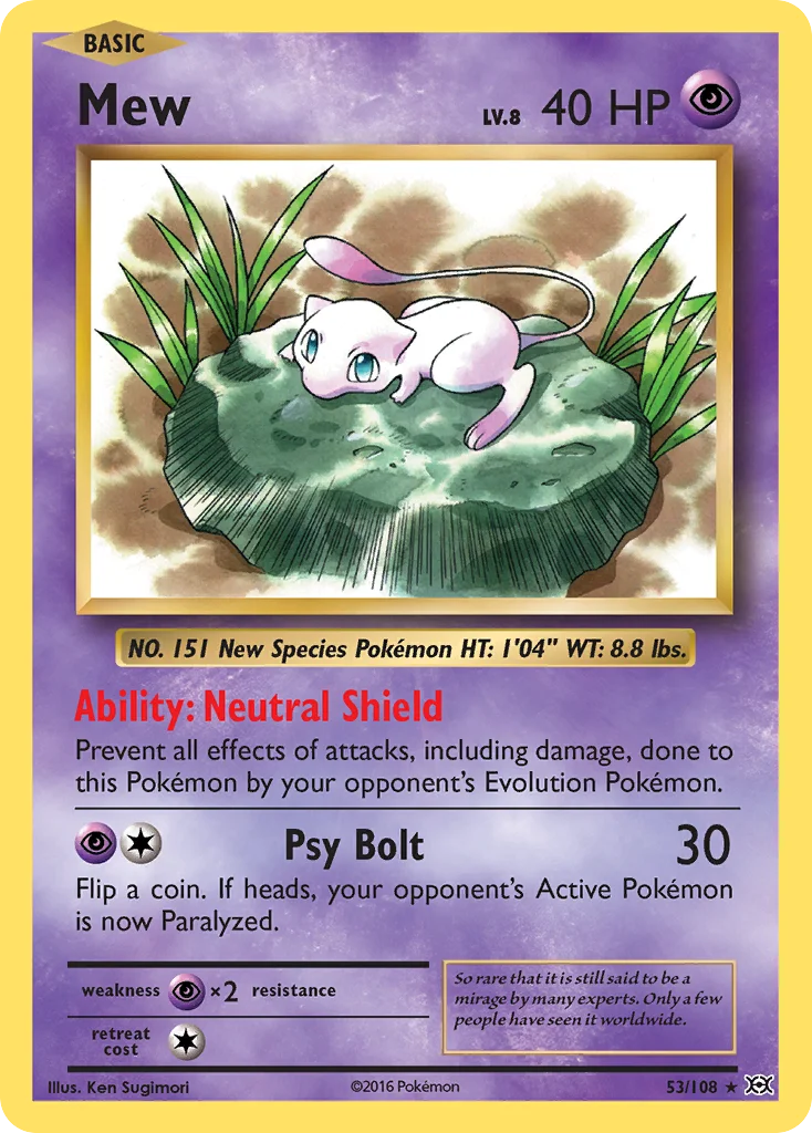 Mew · Evoluções