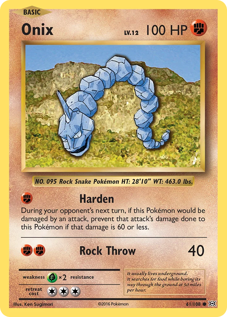 Onix · Evolutions