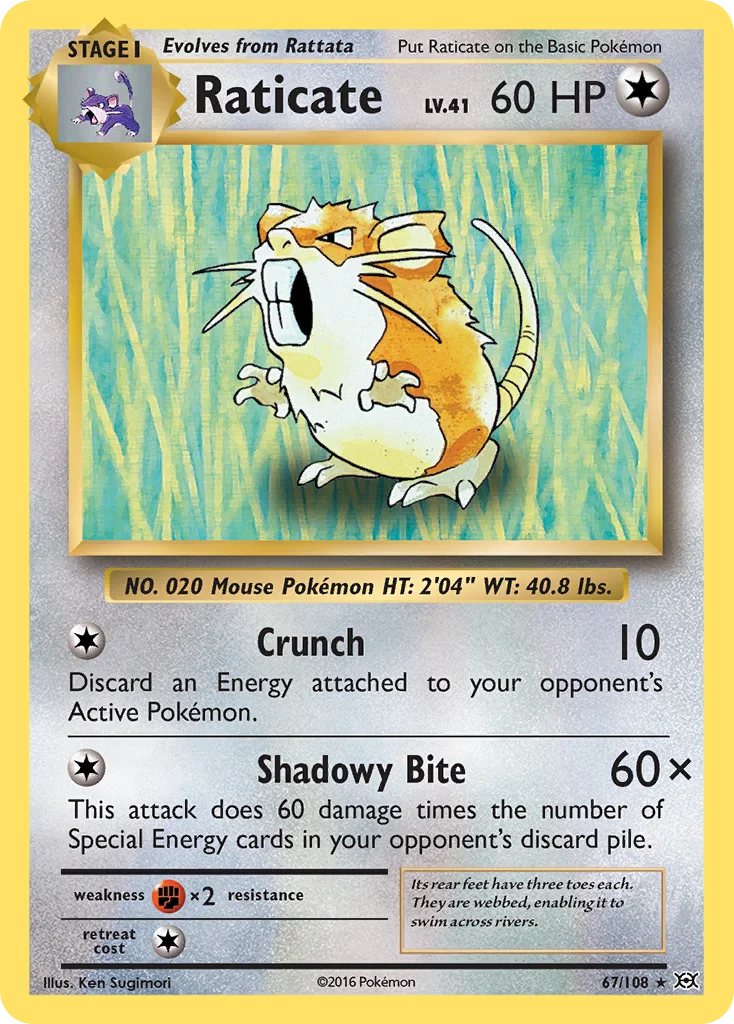 Raticate · Evoluções