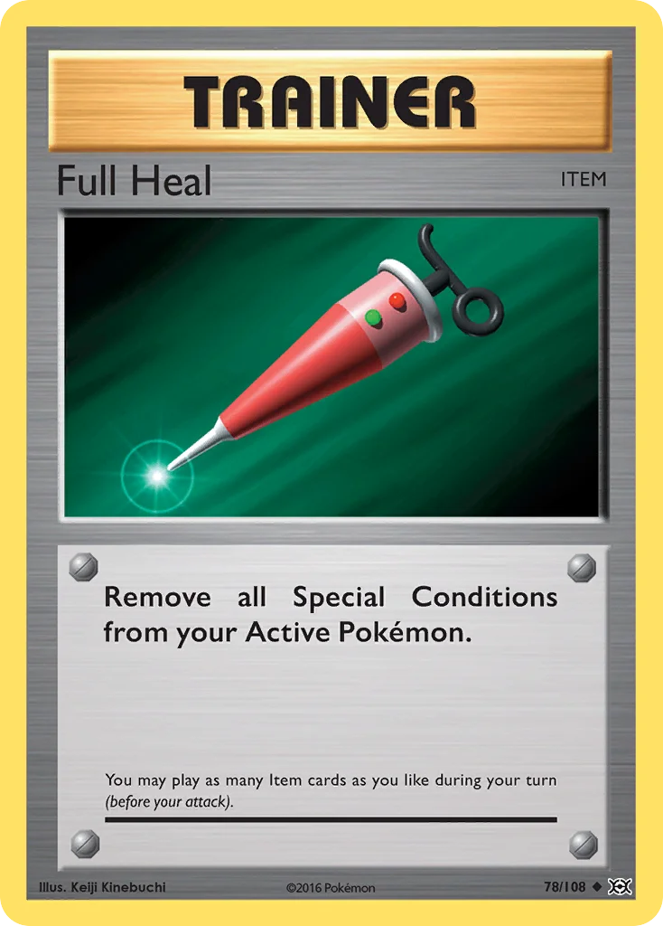Full Heal · Evolutions