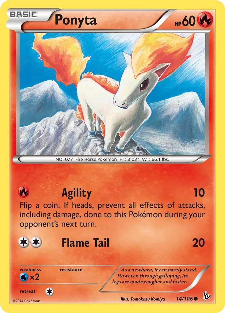 Ponyta · Flash de Fogo