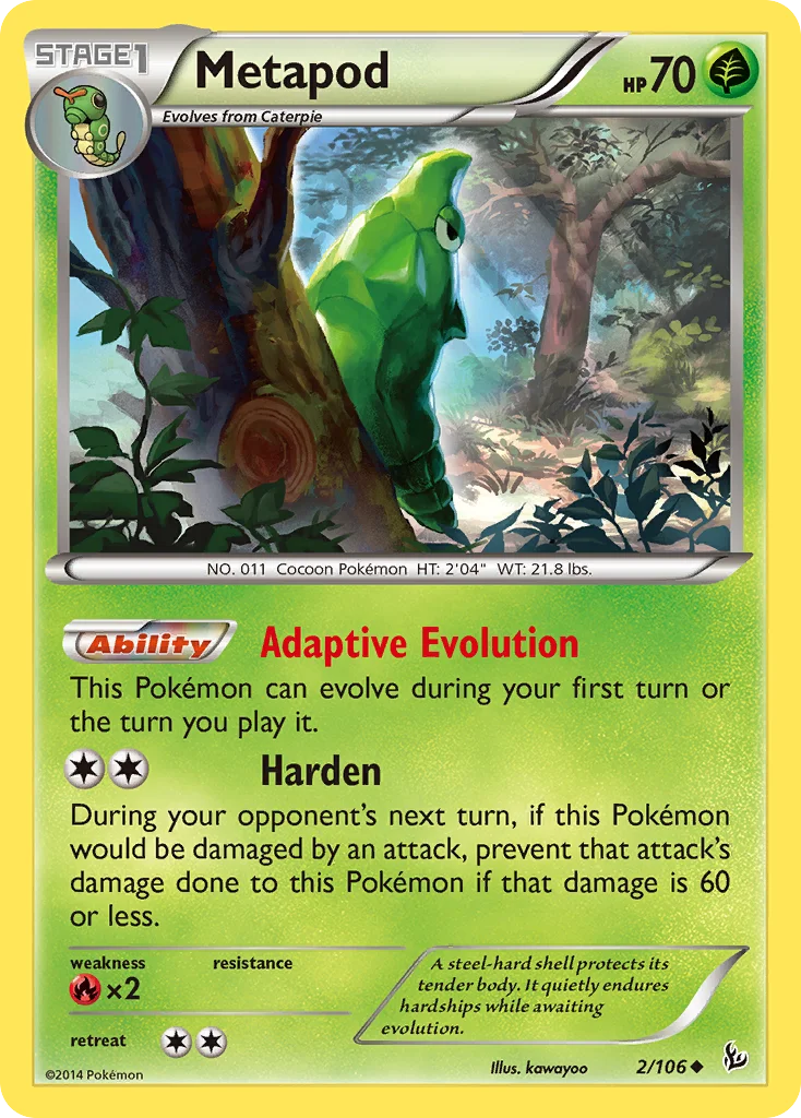 Metapod · Flash de Fogo