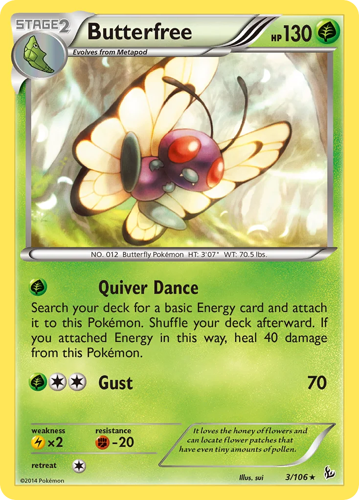 Butterfree · Flash de Fogo