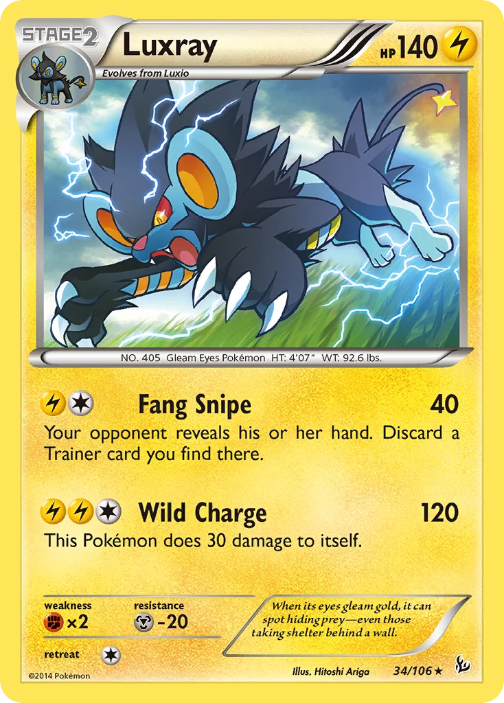 Luxray · Flash de Fogo