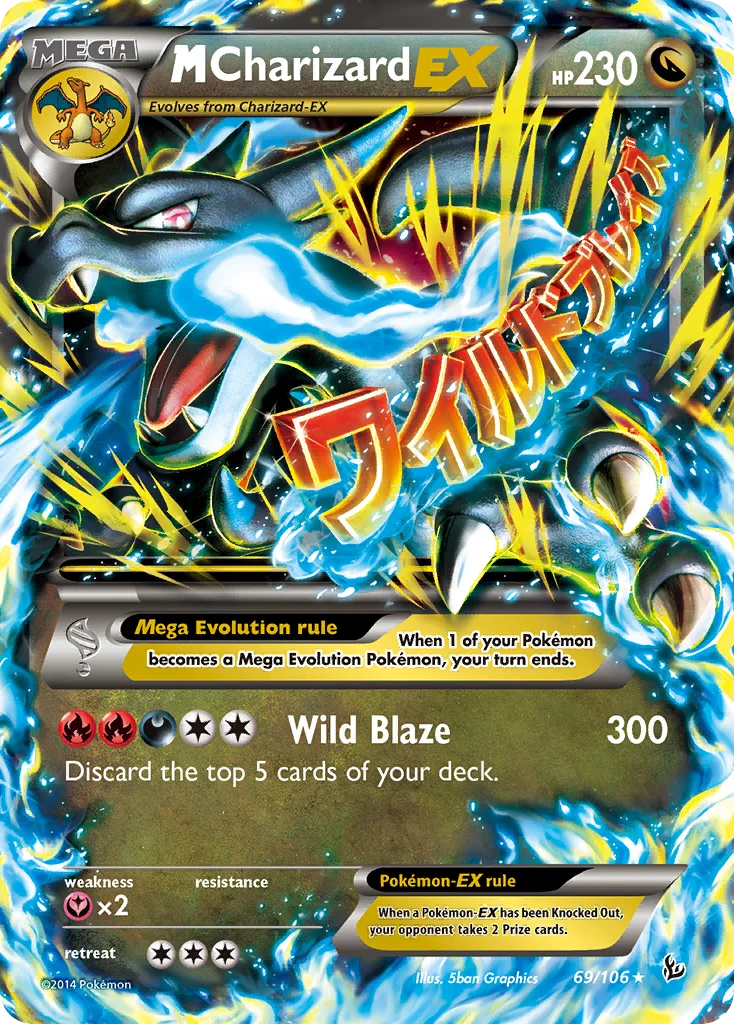 M-Charizard EX · Flash de Fogo