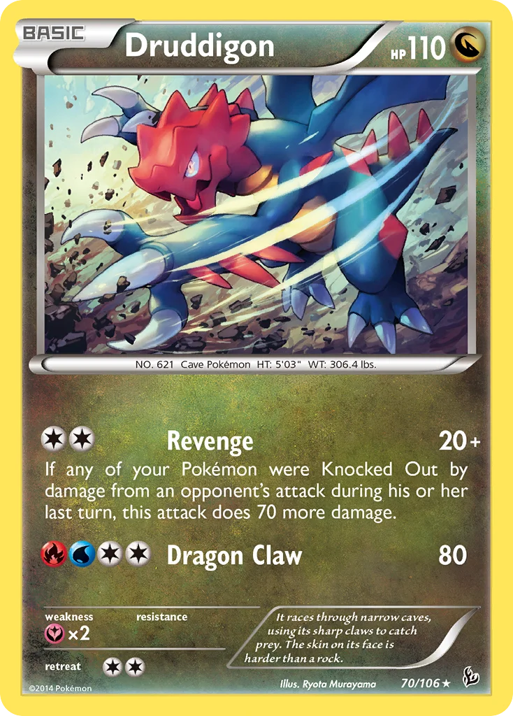 Druddigon · Flash de Fogo