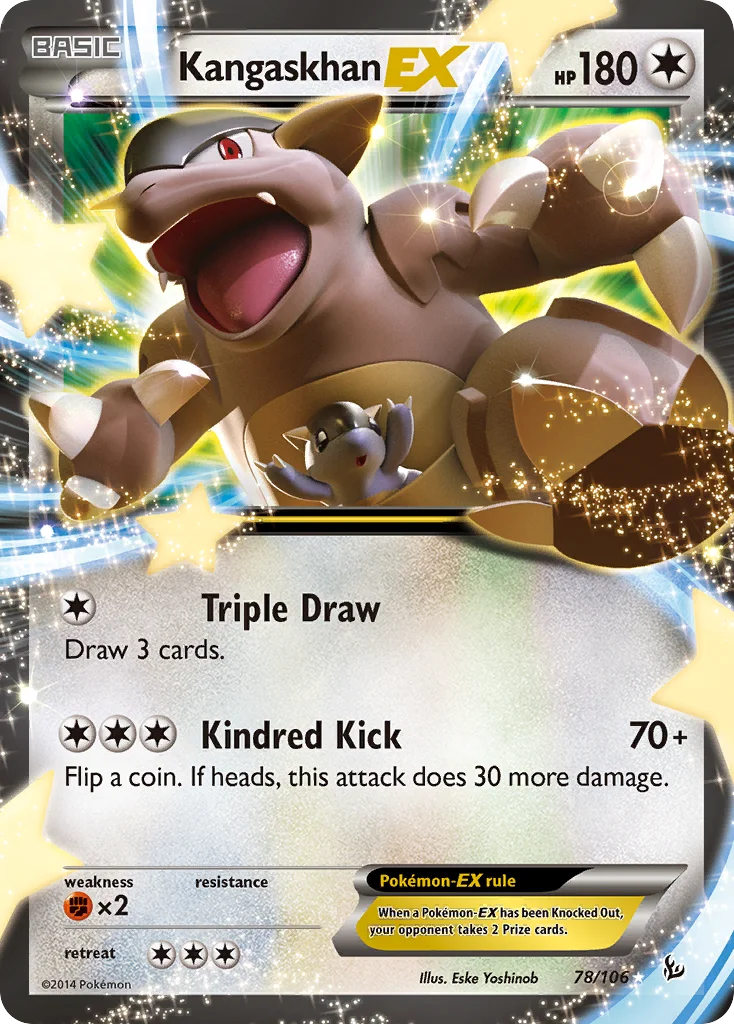 Kangaskhan EX · Flash de Fogo