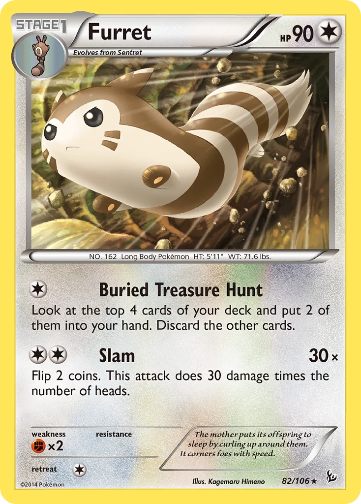 Furret · Flash de Fogo