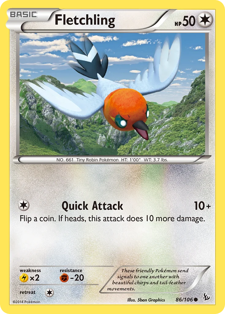 Fletchling · Flash de Fogo