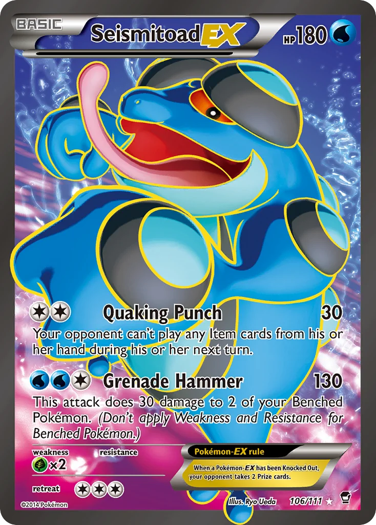 Seismitoad-EX · Furious Fists