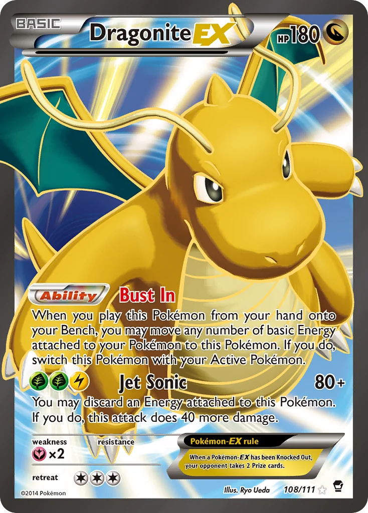Dragonite EX · Punhos Furiosos