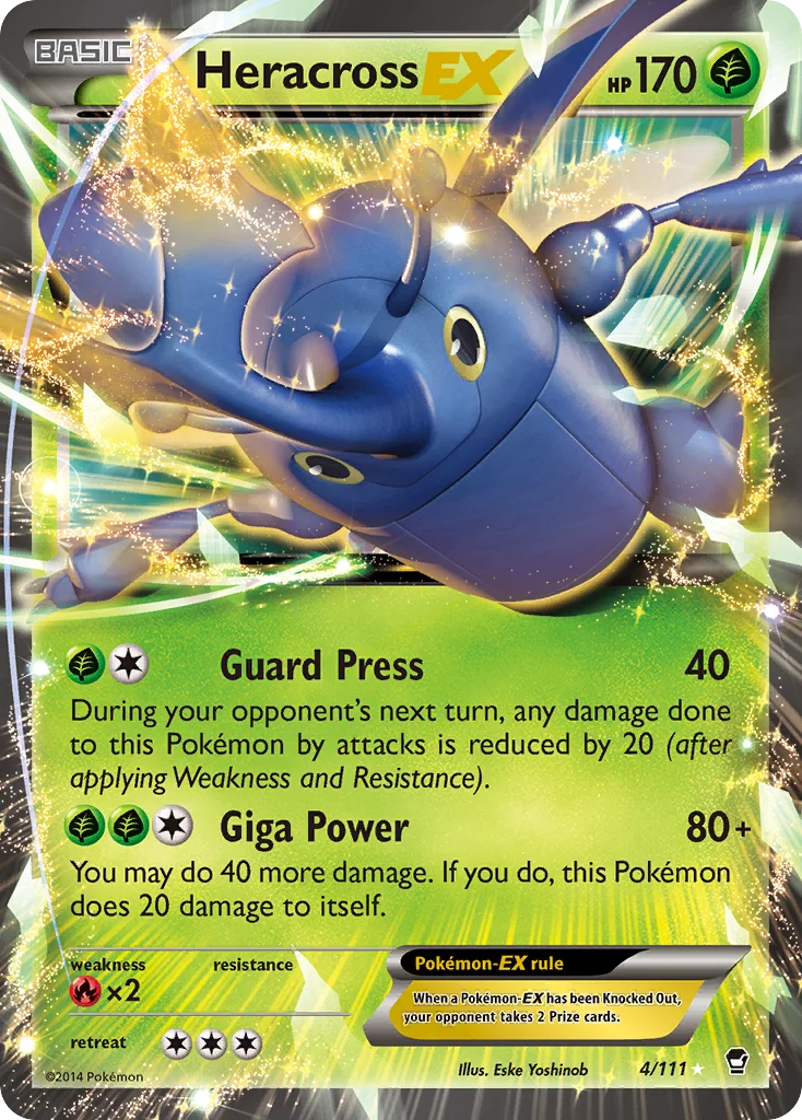 Heracross-EX · Furious Fists