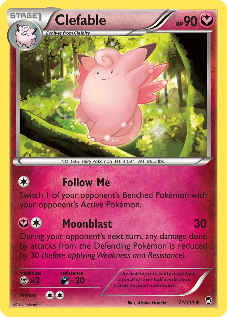 Clefable · Punhos Furiosos