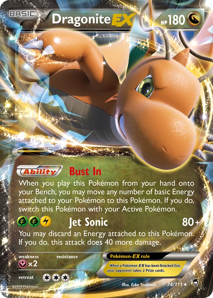 Dragonite EX · Punhos Furiosos