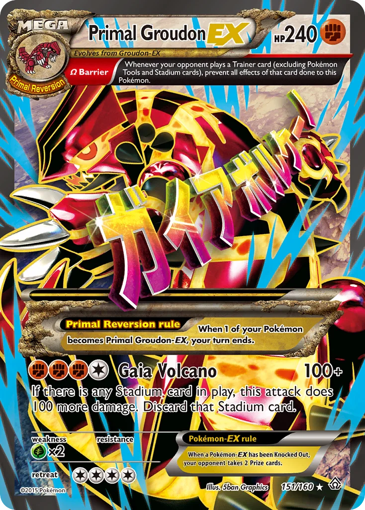 Groudon Primitivo EX · Conflito Primitivo