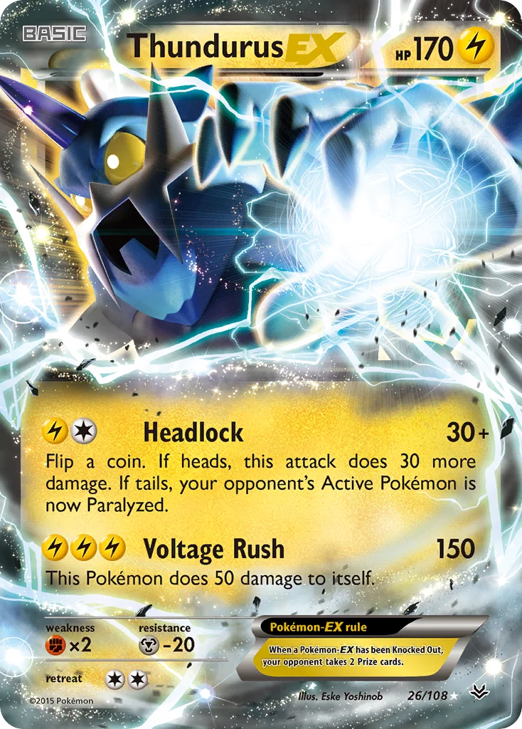Thundurus EX · Céus Estrondosos