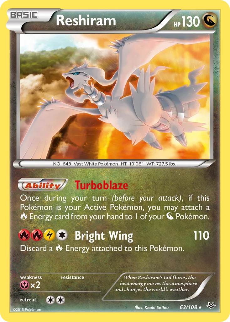 Reshiram · Roaring Skies