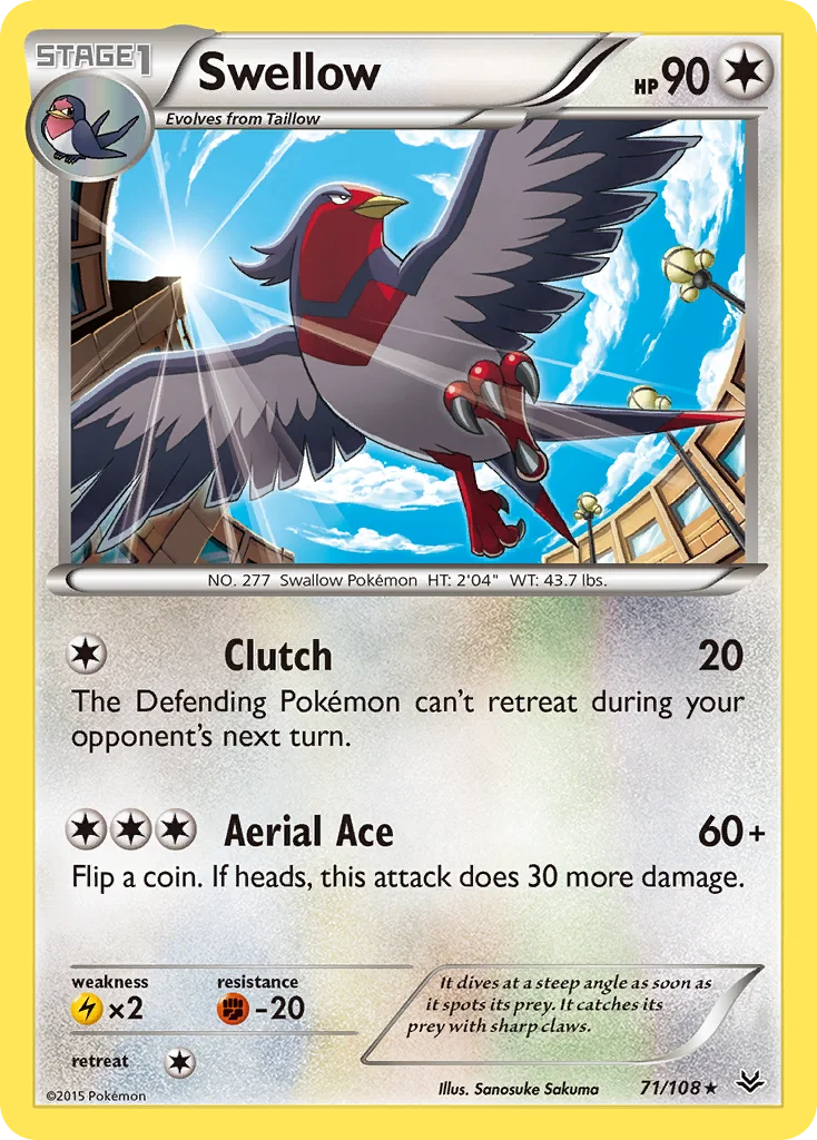 Swellow · Céus Estrondosos
