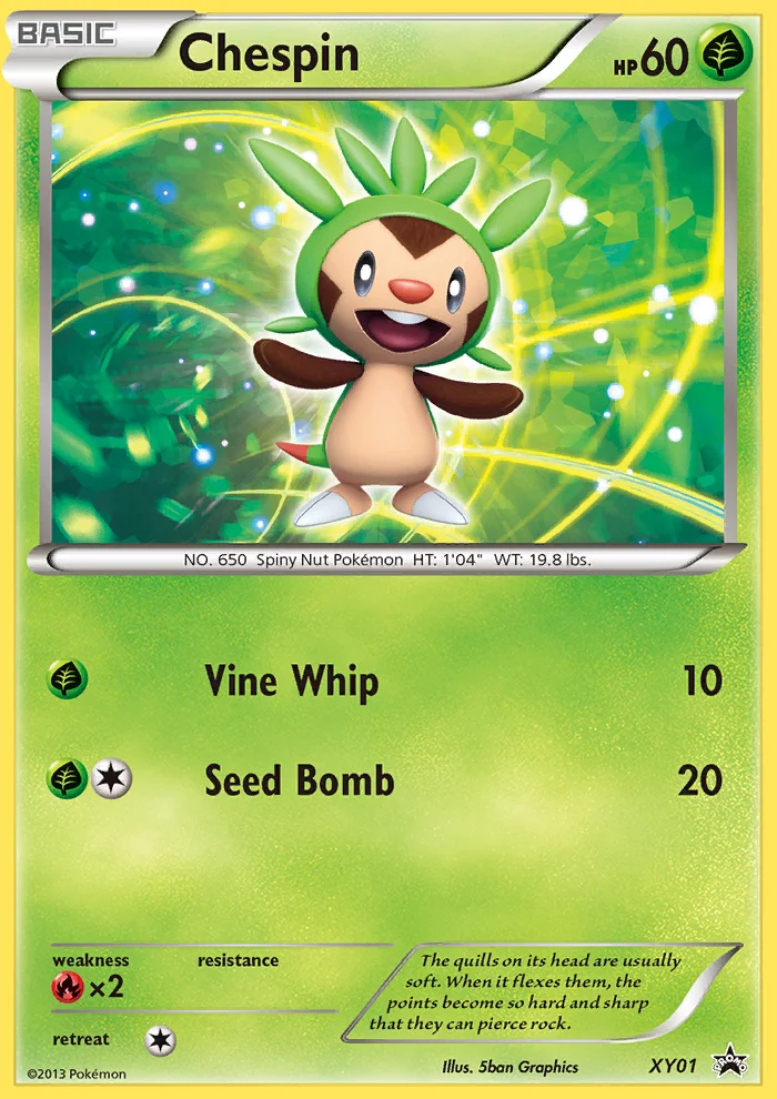 Chespin · XY Black Star Promos